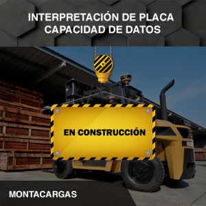 Interpretación de Placa capacidad de datos - Montacargas
